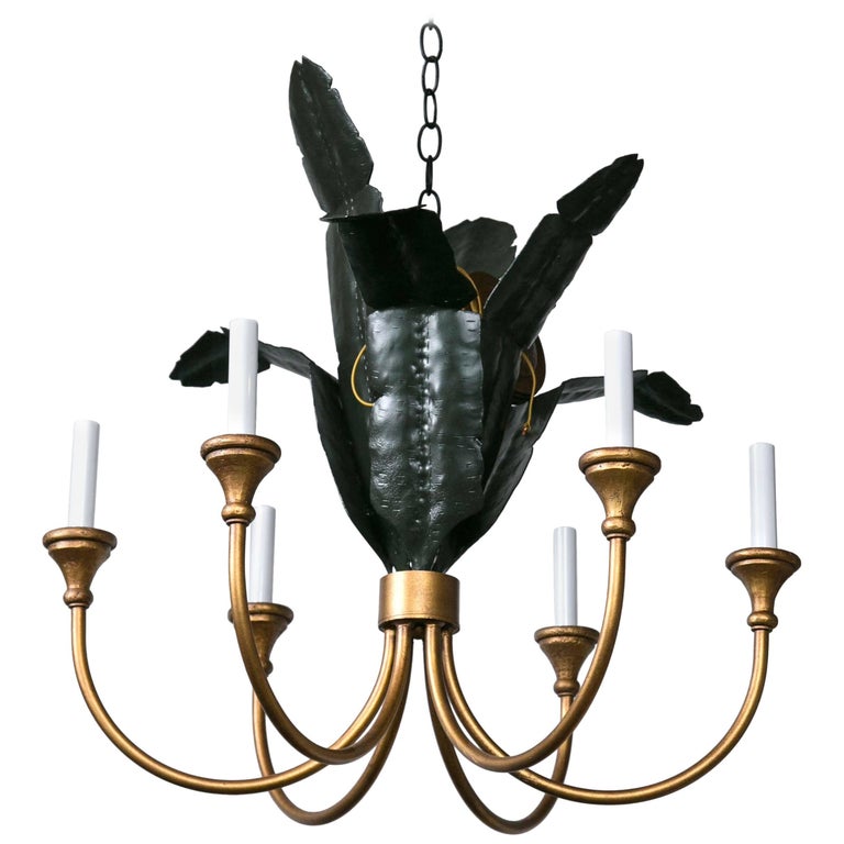 Italian Banana Leaf Chandelier at 1stDibs