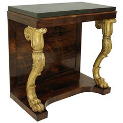 Regency Rosewood and Giltwood Console Table