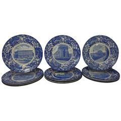 Wedgwood China Massachusetts Institute of Technology Complete Set of 12 Plates