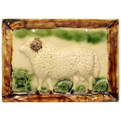 Antique English or Scottish Pottery Relief Molded Plaque, Early 19th Century