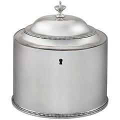 Hester Bateman Georgian Silver Tea Caddy