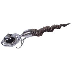 Big Game Sterling Silver Cigar Lighter with Alpha Antler 6