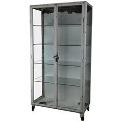 1920 Metal Glass Display Cabinet