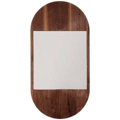 June Mirror, Large in Carved Walnut and Hand-cut Mirror 9