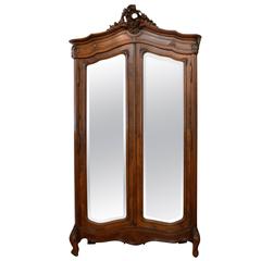 Louis XV Style Walnut Armoire 6