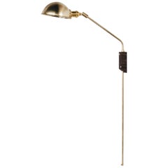 Atlas 45 Sconce in Brushed Brass and Oiled Walnut