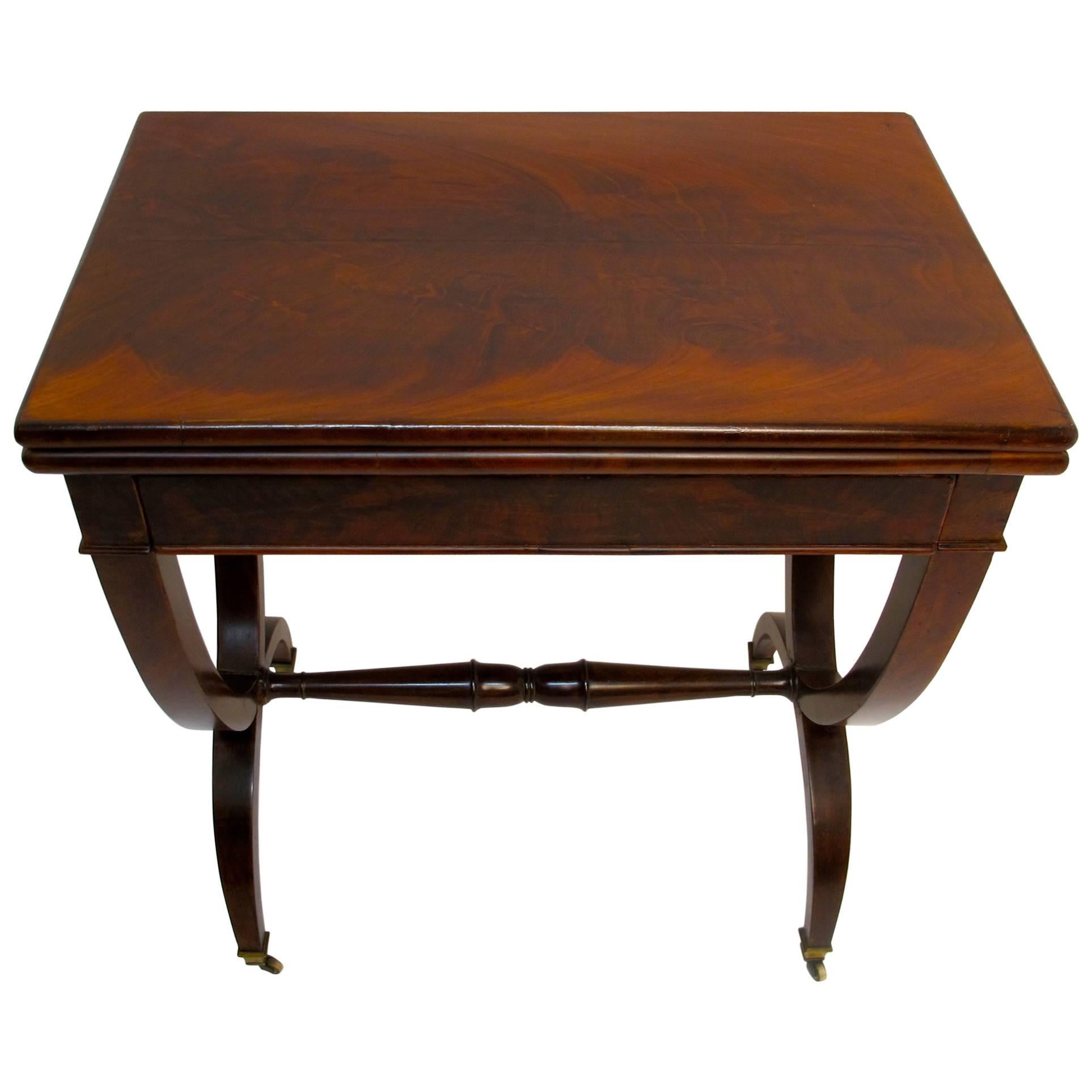 Early 19th Century English Regency Game and Side Table
