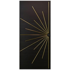 Modernist Black Single Entry Door to order