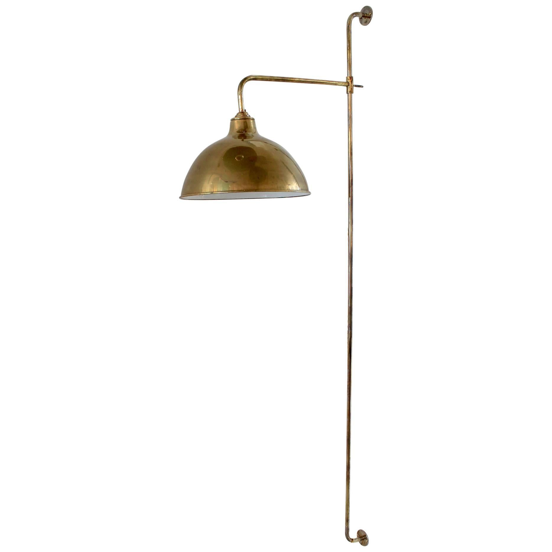 Brass Pole Sconce