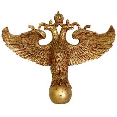 Used Russian Anna Karenina Movie Set  Life Size Gilt Hanging Eagle Sculpture