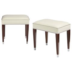 Pair of Stools Attributed to Jacques Adnet, circa 1930 12