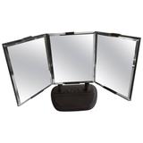 Industrial Art Deco Triple Beveled Mirrors by Apex