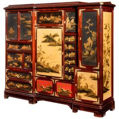 Antique Exhibition Quality Orientalist Cabinet by Quignon Fils