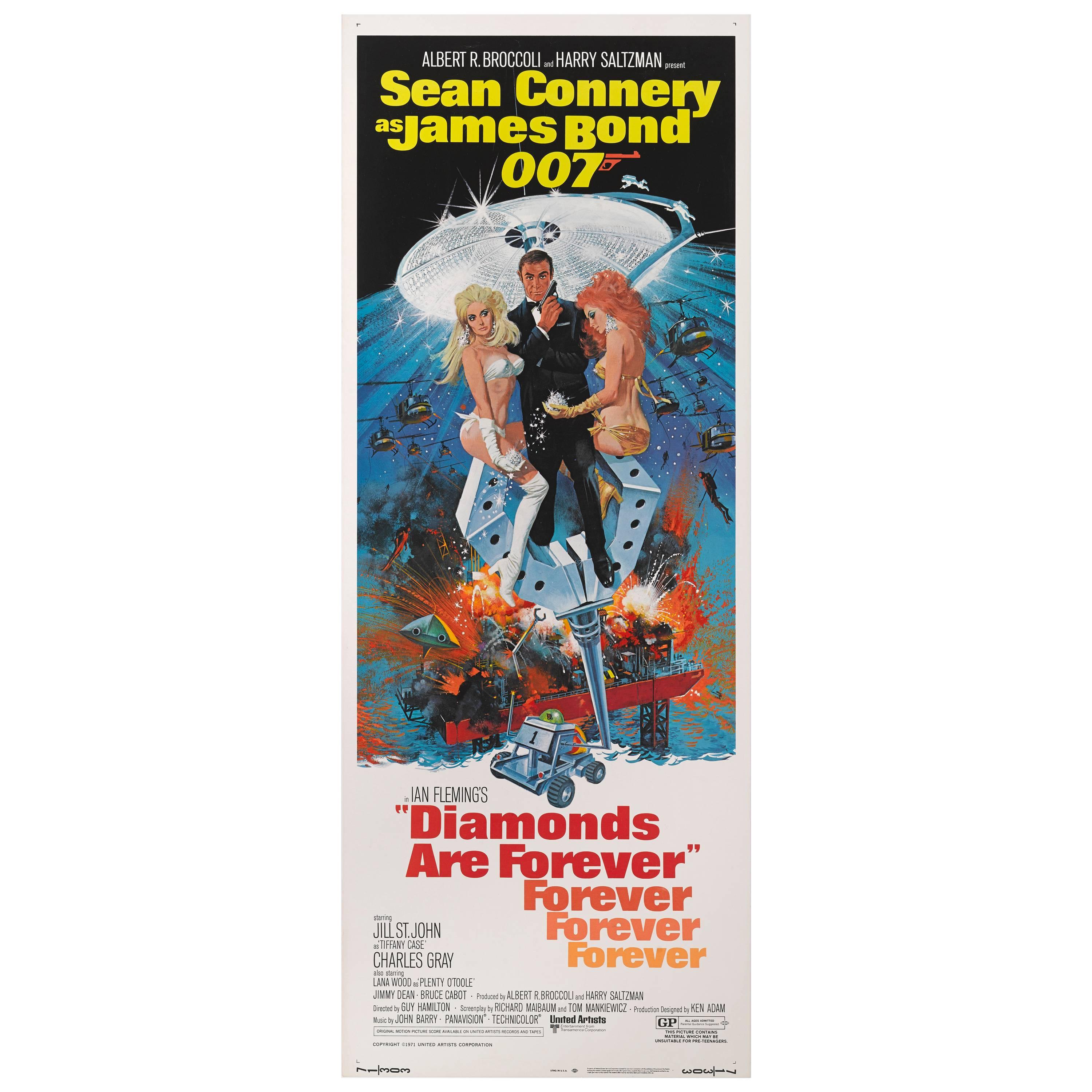 "Diamonds Are Forever" Original US Movie Poster