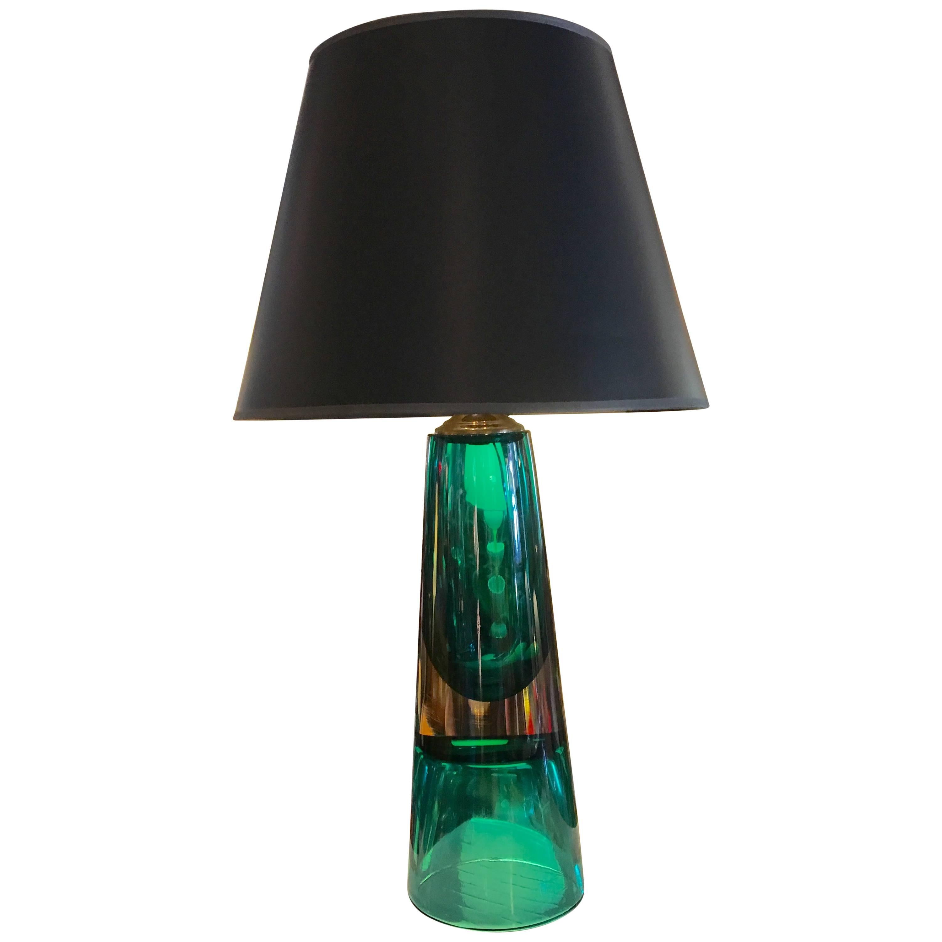 Flavio Poli for Seguso Table Lamp For Sale
