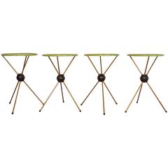 Set of Four Sputnik Tripod Tables 2