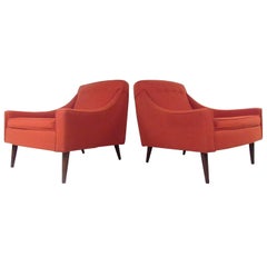 Pair of Stylish Mid-Century Modern Lounge Chairs