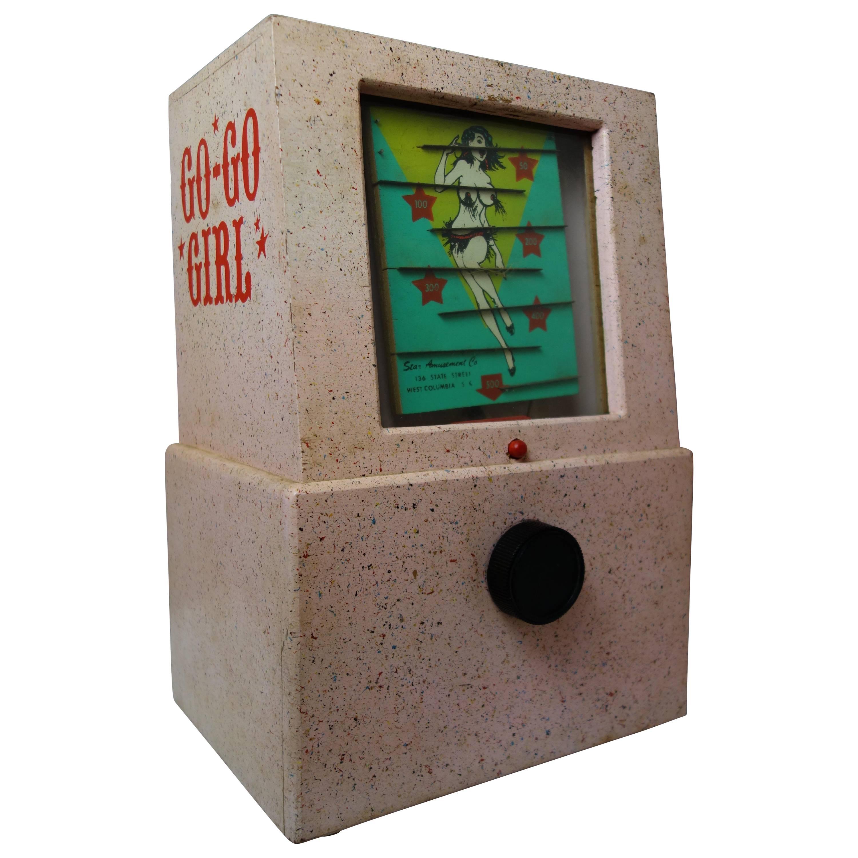 Tabletop "Go-Go Girl" Coin Op Game