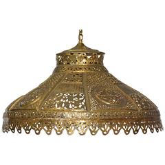 Antique Moroccan Brass Chandelier