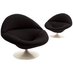 Pair of Pierre Paulin F553 Swivel Lounge Chairs for Artifort, 1963