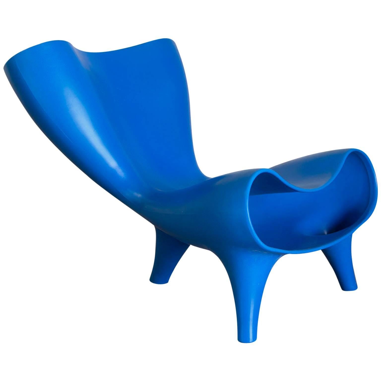 1983, Marc Newson, Nowadays Rare Electric Blue Orgone Chair