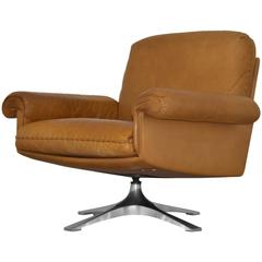 Vintage De Sede DS 31 Swivel Lounge Armchair 1970`s 7