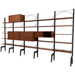 Very Large Freestanding Wall Unit by Poul Cadovius for Cado, 1960s