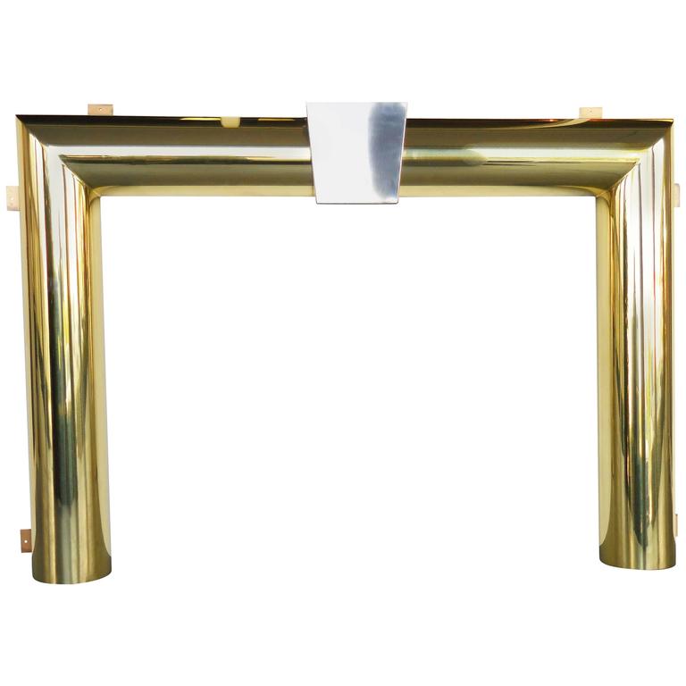 Danny Alessandro Brass and Stainless Steel Fireplace Surround For Sale at 1stDibs алессандро брасс