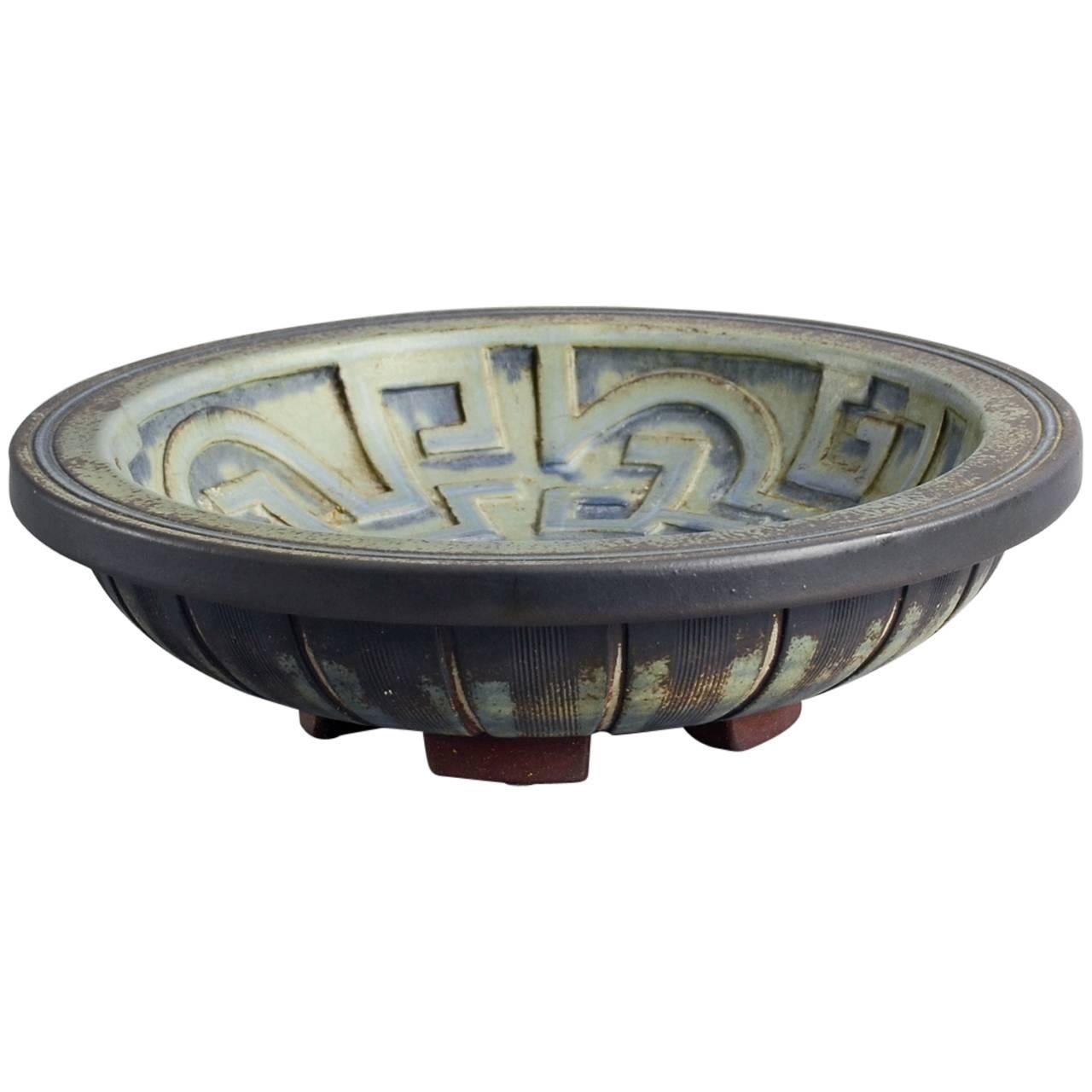 "Farsta" Bowl by Wilhelm Kage for Gustavsberg For Sale