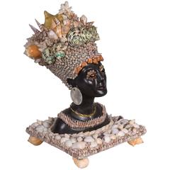 Stunning Blackamoor Bust with Shell Decoration 5