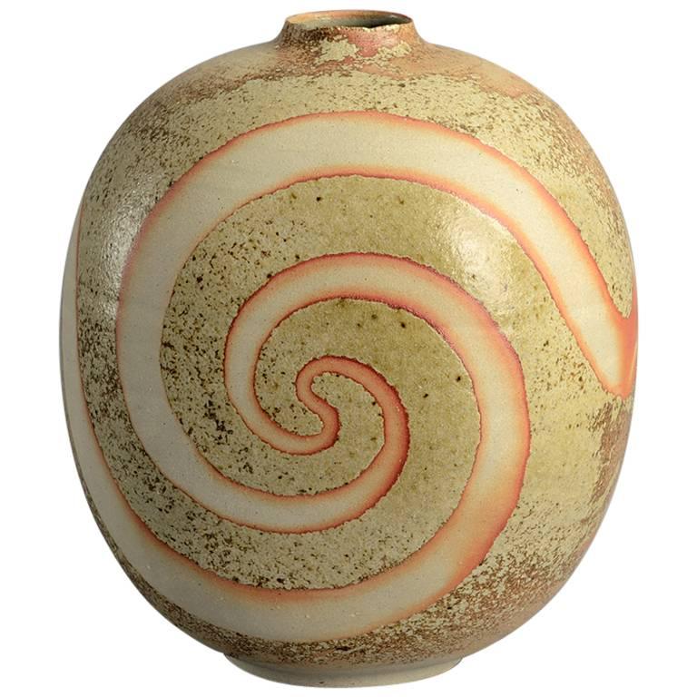 "Uzumaki" Vase by Gerd Knäpper, Own Studio, Germany For Sale