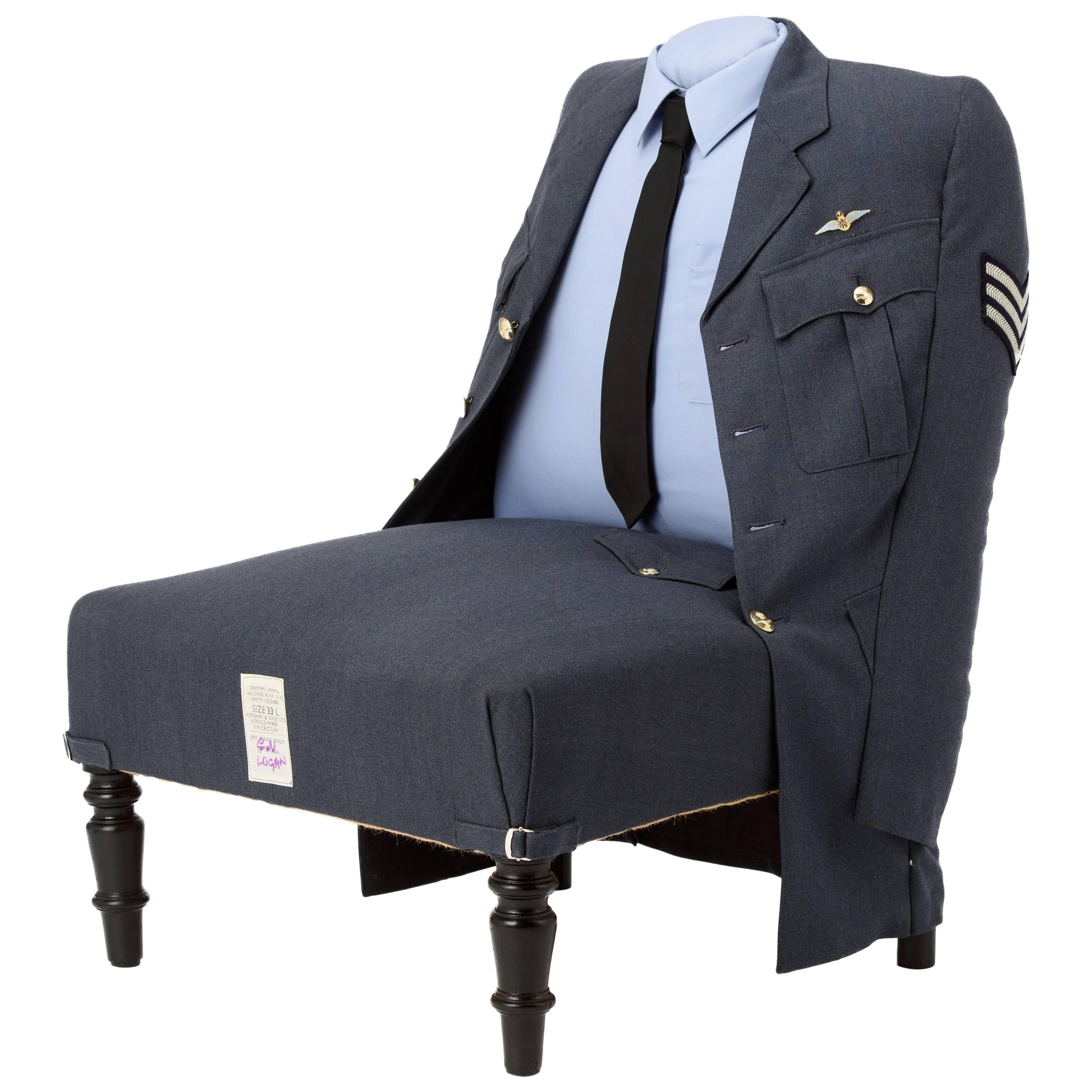 The Royal Air Force Uniform Chair  For Sale