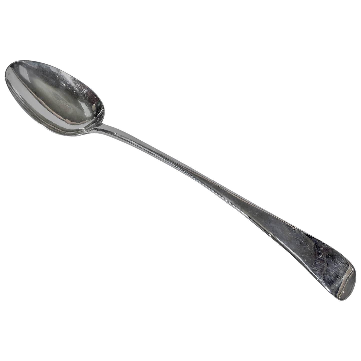 English Regency Sterling Silver Stuffing Spoon