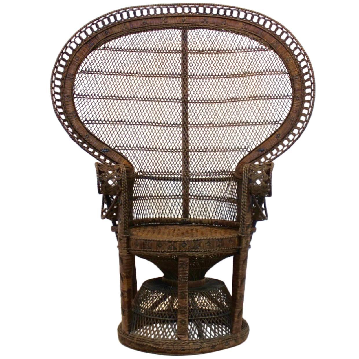 Iconic Rattan Peacock Chair, 1970s