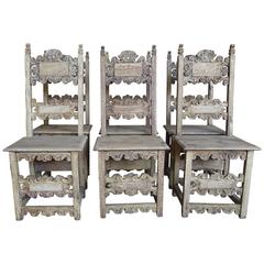 Set of 18th Century Italian Dining Chairs 9
