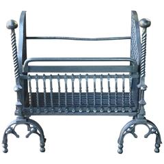 Magnificent Large English Fireplace Grate, Fire Grate