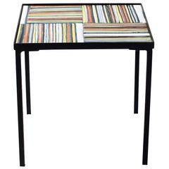 Vintage Multicolored Ceramic Side Table by Roger Capron, 1950s