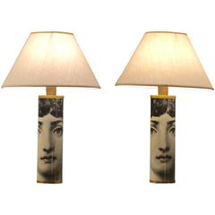 Pair of 1970s Fornasetti Lamps