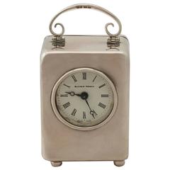 Sterling Silver Miniature Boudoir Clock 3