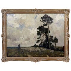 Large Oil on Canvas by Carl Kayser-Eichberg