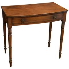 Regency Mahogany Bow Side Table