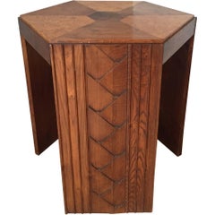 Rare Model French Art Deco Walnut Centre Table or Gueridon