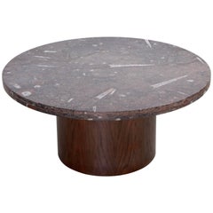 Heinz Lilienthal Coffee Table with Fossil Stone Top