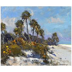 'Sable Palms' Florida Impressionism by Robert C. Gruppe, American