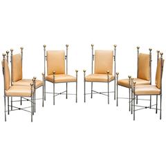 Set of Six Maison Jansen Style Dining Chairs 1