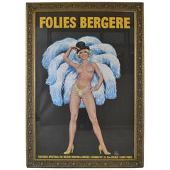 Retro Folies Bergere Cabaret Poster by Aslan