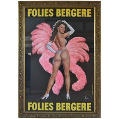 Folies Bergere Cabaret Poster by Aslan
