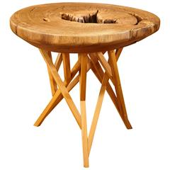 Handmade Moon Table in Brazilian Pequi Wood by Hugo França for Projeto 2 5