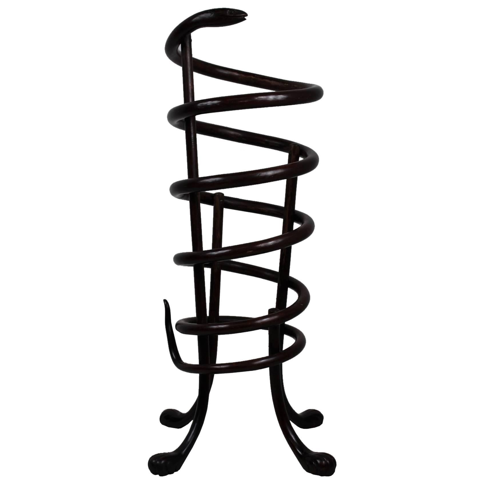 Snake Umbrella Stand, Design Michael Thonet, 1870