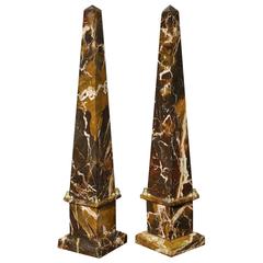 Pair of 19th Century Italian Jasper Obelisks of the Grand Tour 7